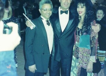 Ofra Haza on an evening in honor of Arnon Milchan and a donation to Tel Hashomer
