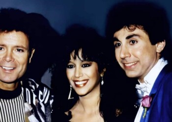 עפרה חזה עם עם קליף ריצארד ודינו קרטסונאקיס - 04.1988