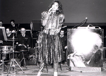 עפרה חזה בטקס לציון 100 שנים להולדת בן גוריון, 1987