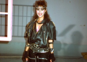 עפרה חזה בצילומי הקלטת "פנטזיה", 1986