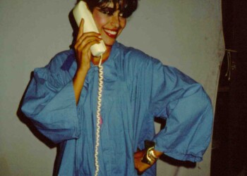 עפרה חזה בצילומי הקלטת "פנטזיה", 1986