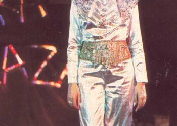 עפרה חזה בצילומי הקלטת "פנטזיה", 1986